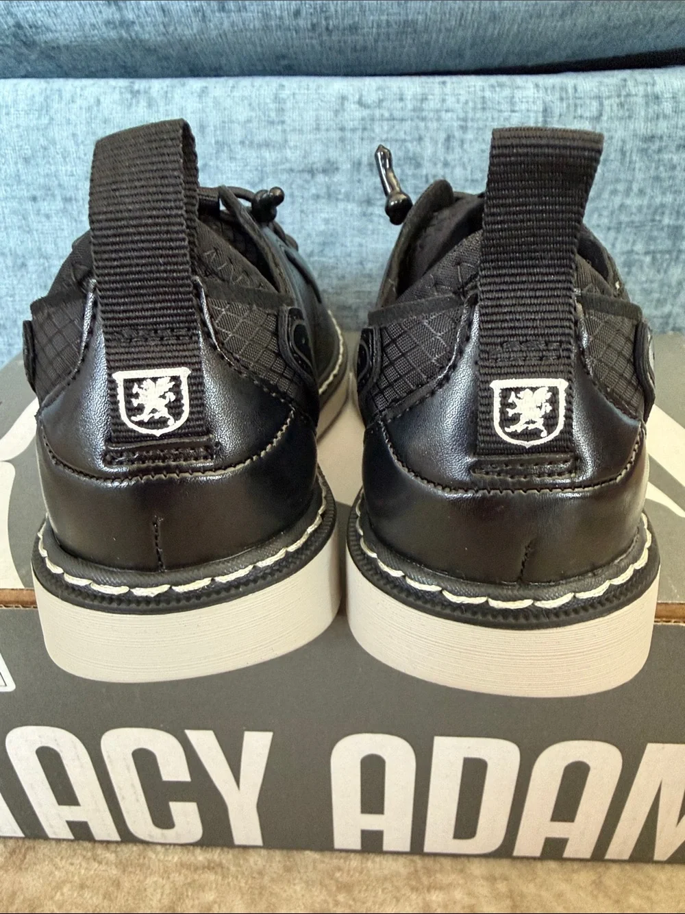 Stacy Adams Black Boys Sync Elastic Lace Dress Sneaker 11